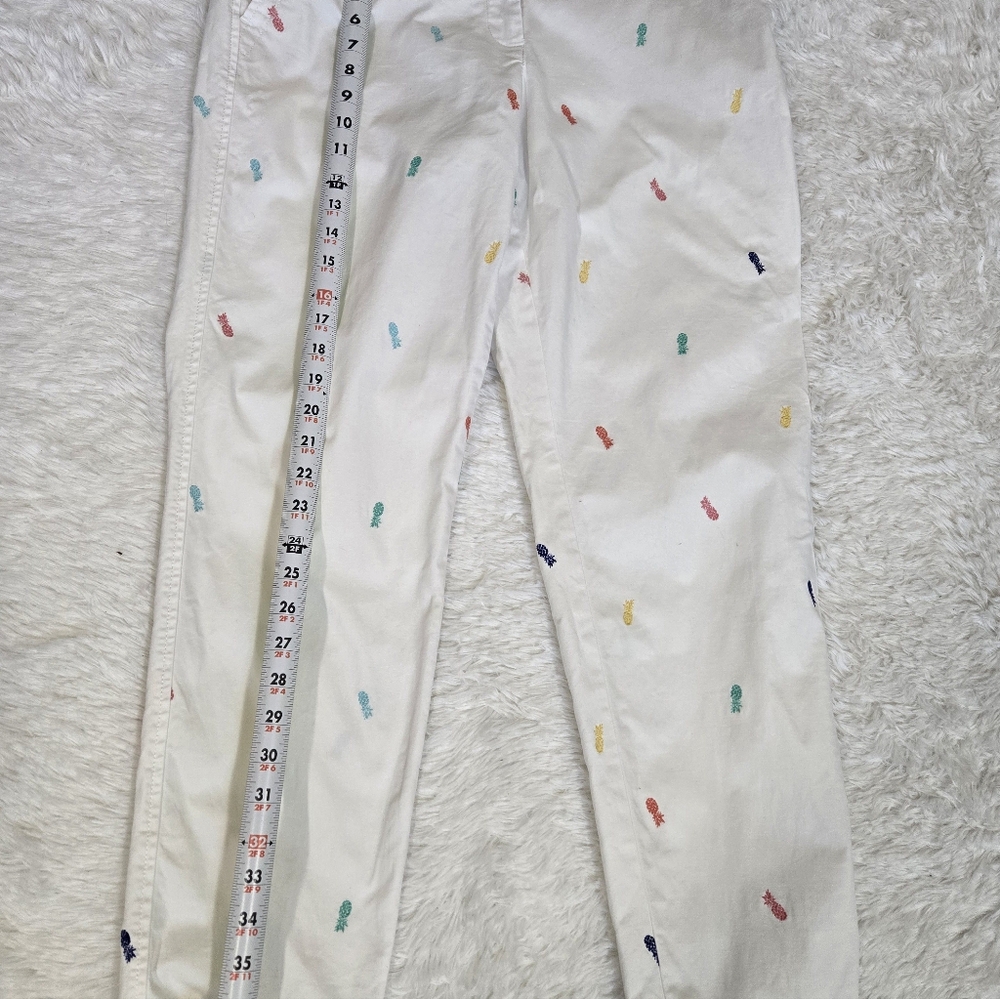 Talbots Pineapple Print  Relaxed Chinos - Picture 8 of 10